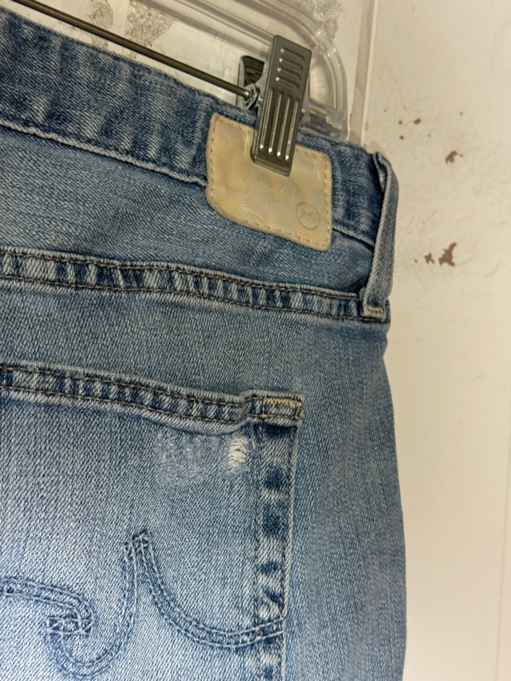 AG Adriano Goldschmied Becke Denim
Shorts Cutoff Blue Wash Size 28 Cotton - Picture 6 of 9